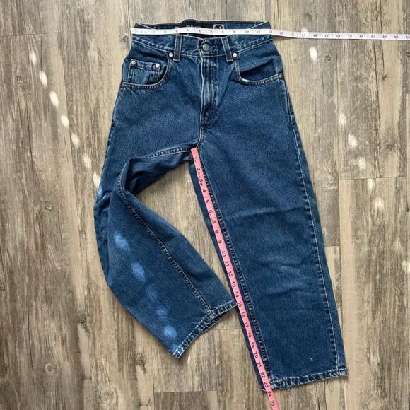 Vintage Levi's Silver Tab Baggy Fit Denim Jeans Size 10 Youth - Picture 8 of 10